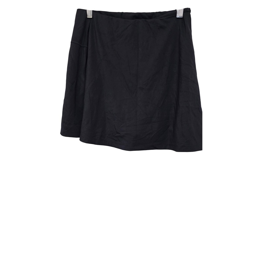 Ododos Black A-Line Skirt With Built-In Shorts M Nylon/Spandex‎ Blend